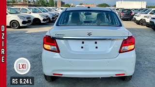 Sirf Rs 625L m SEDAN ka Maza 🔥 2022 Maruti Suzuki Dzire Lxi  Base Model  Walkaround Review [upl. by Parrnell]