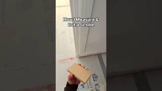 How I measure and cut a scribe on skirting howto [upl. by Weintrob33]