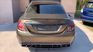 MERCEDES C63 W205 2016 MILLTEK SPORT SWITCHABLE EXHAUST [upl. by Lumpkin713]