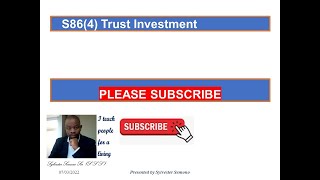 PART2 S864 Trust Investment Question Analysis29 December 2023 [upl. by Nerok]