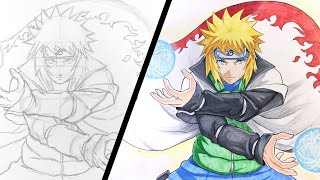 How to Draw Minato Namikaze  Naruto [upl. by Jordanson726]