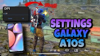 Settings Galaxy A10s ✅ DPI  HUD  Free Fire Highlights 🇧🇷 [upl. by Koal]