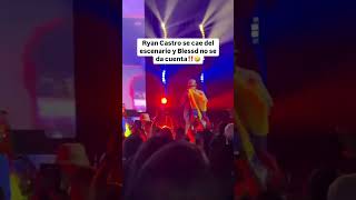 Ryan Castro se cae en su concierto con Blessd 😅 ryancastro blessd shorts [upl. by Thais]