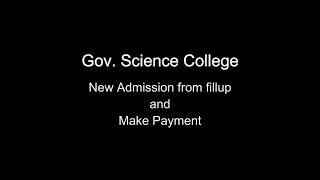 GSC Admission form fillup and Payment [upl. by Cogswell683]