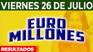 Resultado del sorteo Euromillones del Viernes 26 de Julio del 2024 😱🤑💰💵 [upl. by Theis]