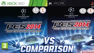 PES 2014 Xbox 360 Vs PSP [upl. by Viviene]