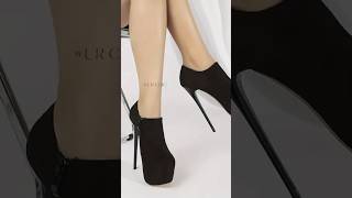 Chic Stiletto Platform Boots with Side Zipper shoes fashion style [upl. by Suu]