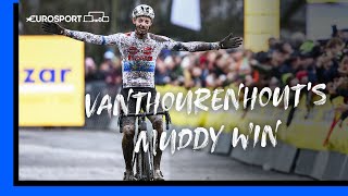 Michael Vanthourenhout reigns supreme 💪  UCI Cyclocross World Cup Highlights  Eurosport [upl. by Nilesoj]