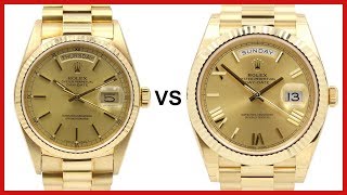 OLD DayDate 36 vs NEW DayDate 40  ROLEX COMPARISON [upl. by Garbe]