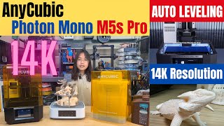 Sub 500 14K High resolution auto leveling resin 3D printer AnyCubic Photon Mono M5s Pro [upl. by Rolyak413]