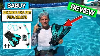 Snorkeling Gear for Adults Mask Fins Snorkel Set with Diving Mask Panoramic View Anti Fog Anti Leak [upl. by Livi]