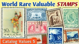 Most Expensive Stamps From China To Finland  60 World Rare Postage Stamps Collection [upl. by Atthia387]