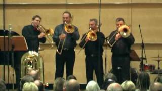 JBrahms  Ungarischer Tanz No 5  trombone quartet [upl. by Eiggam]