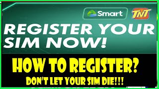 SMART SIM REGISTRATION  SMART REGISTRATION SIM  TNT SIM REGISTRATION  REGISTER NOW B4 ITS TO LAT [upl. by Claude]