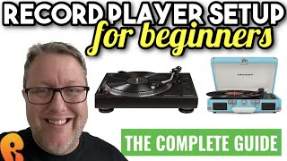 Record Player Setup For Beginners The Complete Guide vinyl records howto [upl. by Atteuqihc]