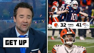 GET UP  quotBo Nix just locked up ROTYquot  Jeff Saturday reacts to Broncos Week 13 win vs Browns [upl. by Dira402]