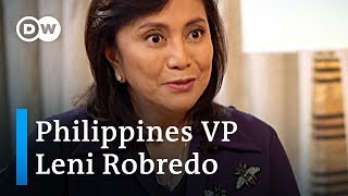 Philippines VP Leni Robredo talks tough on Duterte  DW Interview [upl. by Ayiram]