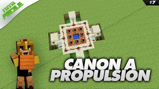 CANON À PROPULSION  Minecraft Tuto Facile 7 [upl. by Genia]