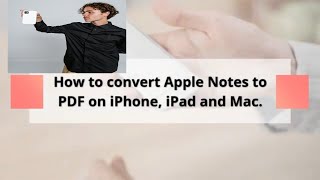 How to convert notes to PDF on iPhone iPad and Mac [upl. by Laenej]