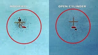 skeet shooting station 7 shot patterns for open modified and full chokes [upl. by Alleber]