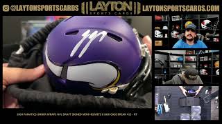 2024 Fanatics Under Wraps NFL Draft Signed Mini Helmets 8 Box Case Break 13 [upl. by Elkraps]