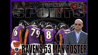 PROJECTED 2024 BALTIMORE RAVENS 53 MAN ROSTER [upl. by Ettari]