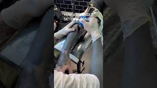 Blackout tattoo process tattoo blackouttattoo tattooartist [upl. by Penrod]