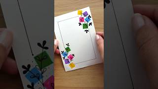 Project File Border Decoration shorts youtubeshorts viralvideo border project art school diy [upl. by Odnumde]