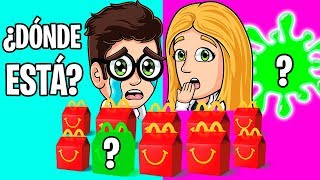 SLIME CON CAJAS DE MCDONALDS 🎁NO ELIJAS LA CAJA MISTERIOSA INCORRECTA Mystery box [upl. by Aneeb]