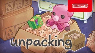 Unpacking  Launch Trailer  Nintendo Switch [upl. by Reine]