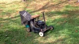 Home made mini riding mower 55 HP [upl. by Akimet648]