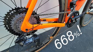 668 gear range GRX 12s Di2 Mullet [upl. by Tarr603]