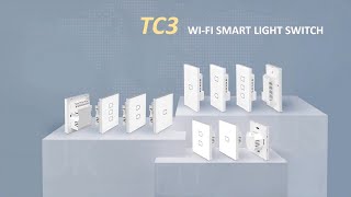 BroadLink Smart Light Switch TC3 Install and Setup [upl. by Hcardahs925]