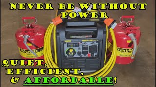 How I power my nearly WHOLE HOME with a 120v INVERTER generator during outages [upl. by Oibesue]