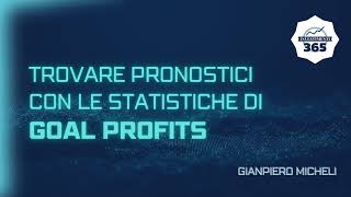 GOAL PROFITS sito per PRONOSTICI e STATISTICHE per SCOMMETTERE [upl. by Tasia730]