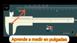 Mediciones con el Vernier DESDE TU CELULAR en pulgadas [upl. by Eico]