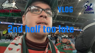 Rabbitohs vs Storm Round 23 Vlog [upl. by Ihsakat]