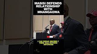 Masisi Defends Close Relationship with Zimbabwe President Mnangagwa [upl. by Leith]