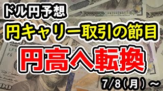 【ドル円】円高推移への大きな転換点が来た可能性のあるドル円、ここを見逃すと非常に危険かもしれません【週間ドル円予想 202478～】 [upl. by Querida704]