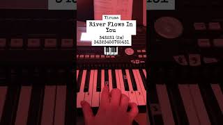 River Flows In You • Piano Tutorial Easy shorts youtubeshorts viralvideo trending fyp feed [upl. by Yemrej]