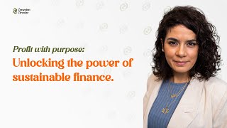 quotProfit with Purpose Unlocking the Power of Sustainable Financequot [upl. by Nitsugua973]