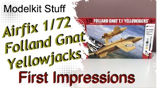 First impressions Airfix 172 Folland Gnat yellowjack gift set [upl. by Eletnahs]