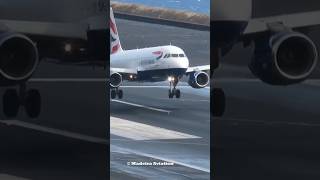 Beautiful BA Landing at Madeira Airport [upl. by Nnairam617]