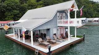 2Story Floating Cabin Approx 1313sqft For Sale on Norris Lake TN  SOLD [upl. by Ilrac]