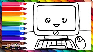 Dessiner Et Colorier Un Ordinateur 💻🖱️🌈 Dessins Pour Enfants [upl. by Raddi]