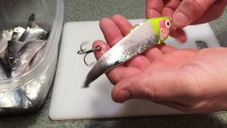 Rigging CutBait Herring for Chinook Salmon on Lake Ontario by ATOMMIK [upl. by Lirpa]