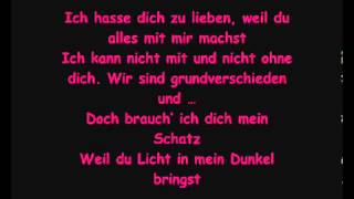 Silla  Ich hasse dich zu lieben Lyrics [upl. by Vandervelde309]