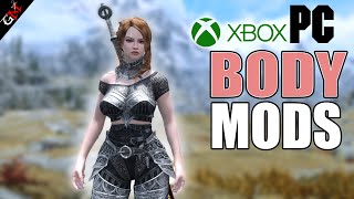 TOP 9 Mods to make Realistic Female Body in Skyrim  XBOX ONE amp PC [upl. by Conover]