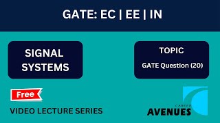 GATE ECEEIN  Signal System  Gate Question 20 [upl. by Lanfri]