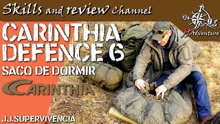 ✅ Carinthia defence 6 sleeping bag  Saco de dormir de la marca Carinthia  JJsupervivencia review [upl. by Creight309]